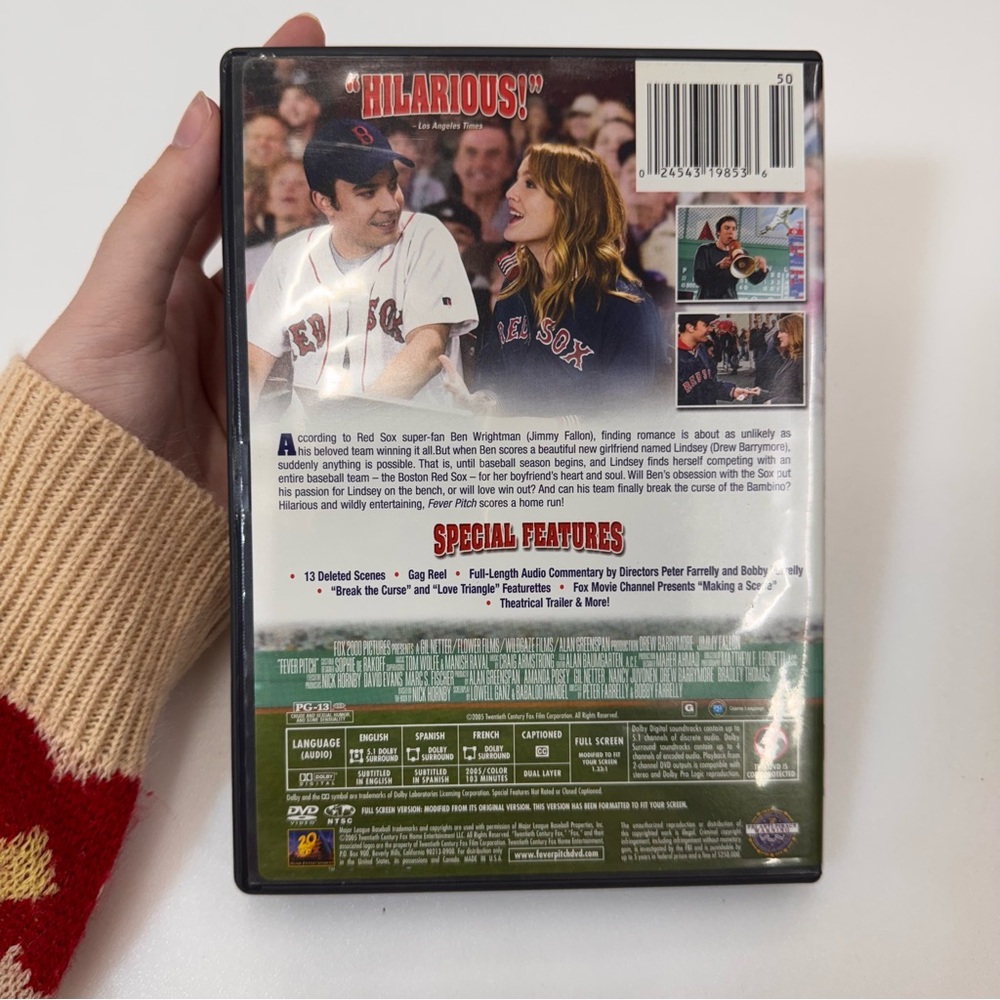 Fever Pitch (DVD, 2005) Disc Tested, Working - Picture 2 of 3